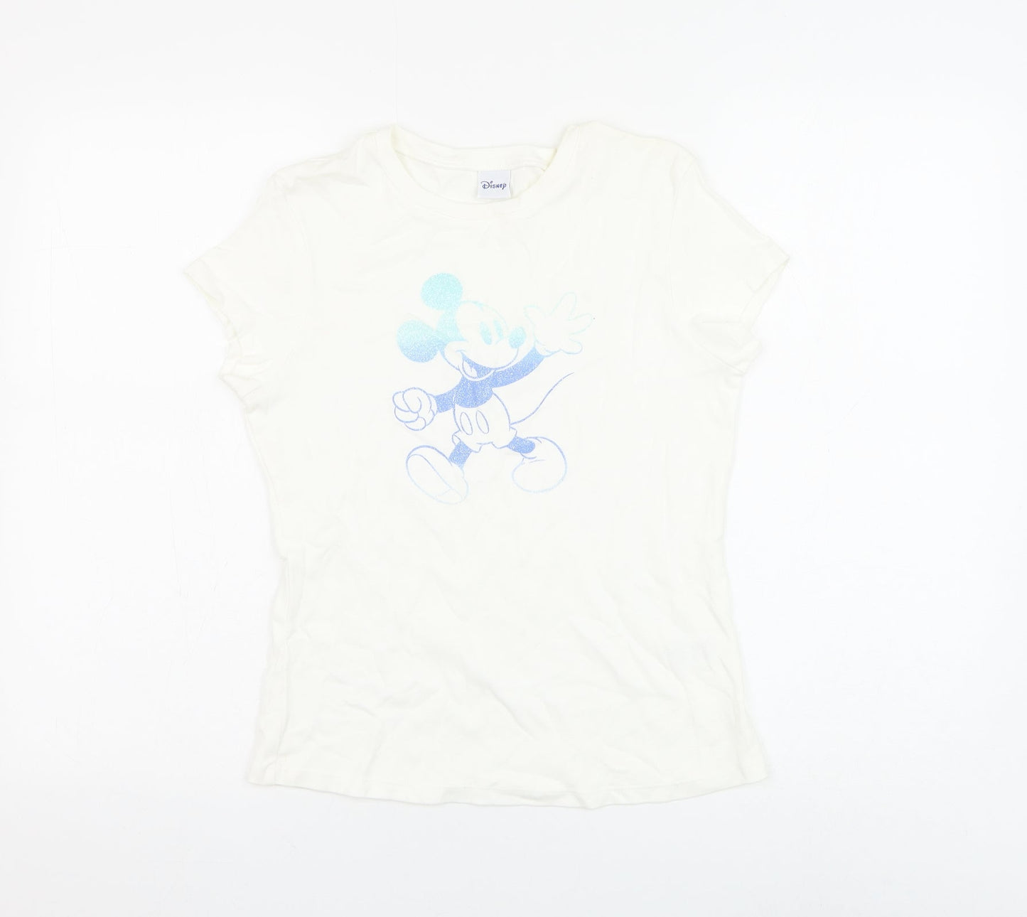 Womens UK Size 14 Marks and Spencer White Basic T-Shirt