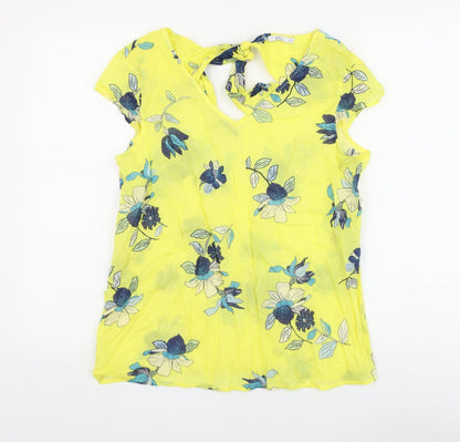 Womens UK Size M EDC Yellow Basic Blouse