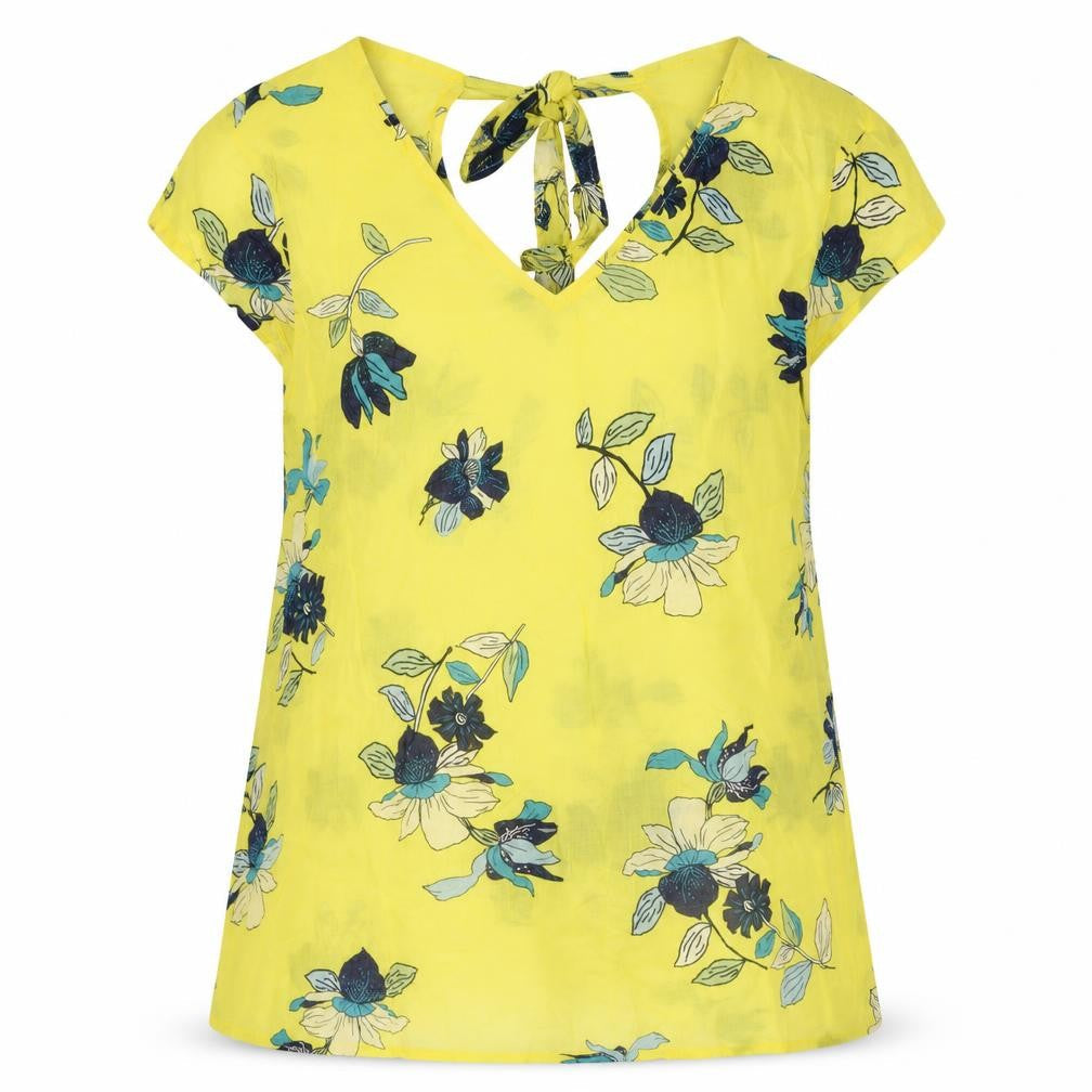 Womens UK Size M EDC Yellow Basic Blouse