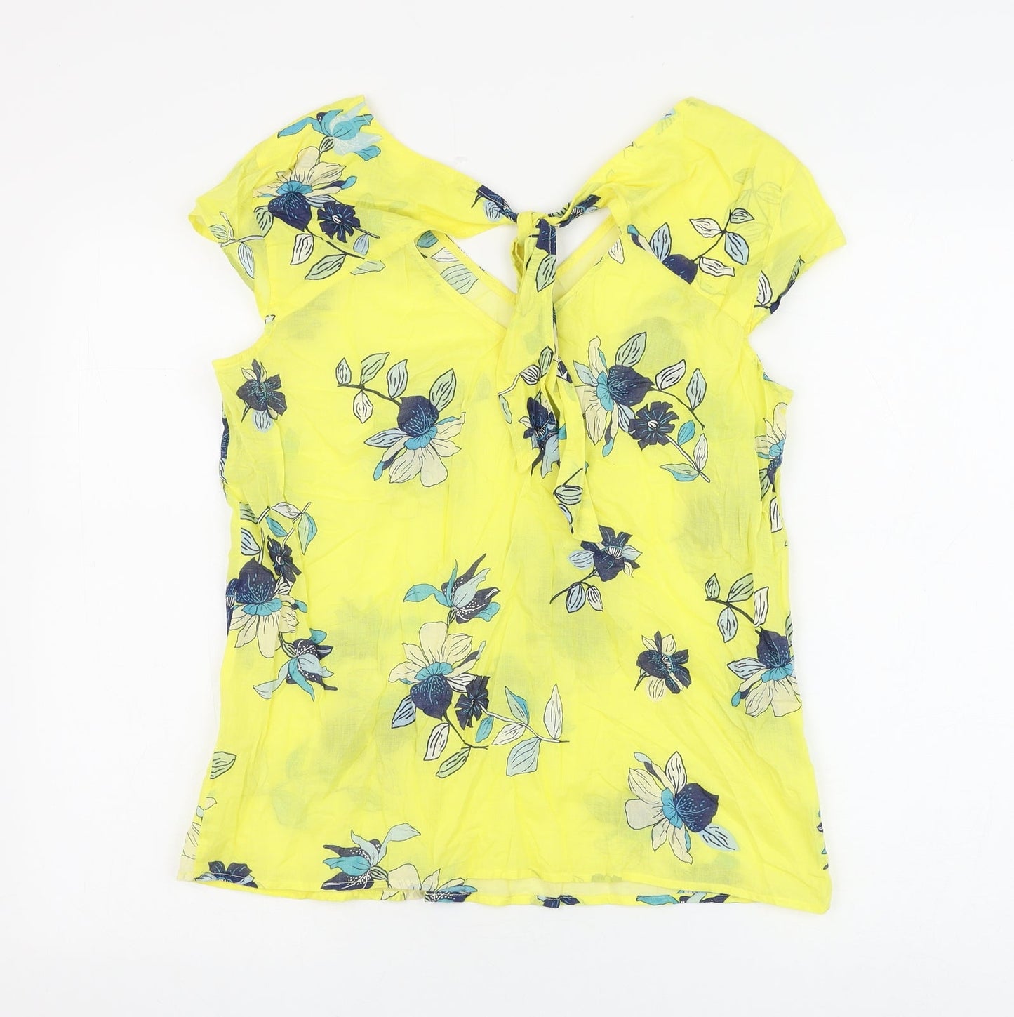 Womens UK Size M EDC Yellow Basic Blouse