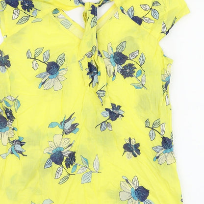 Womens UK Size M EDC Yellow Basic Blouse