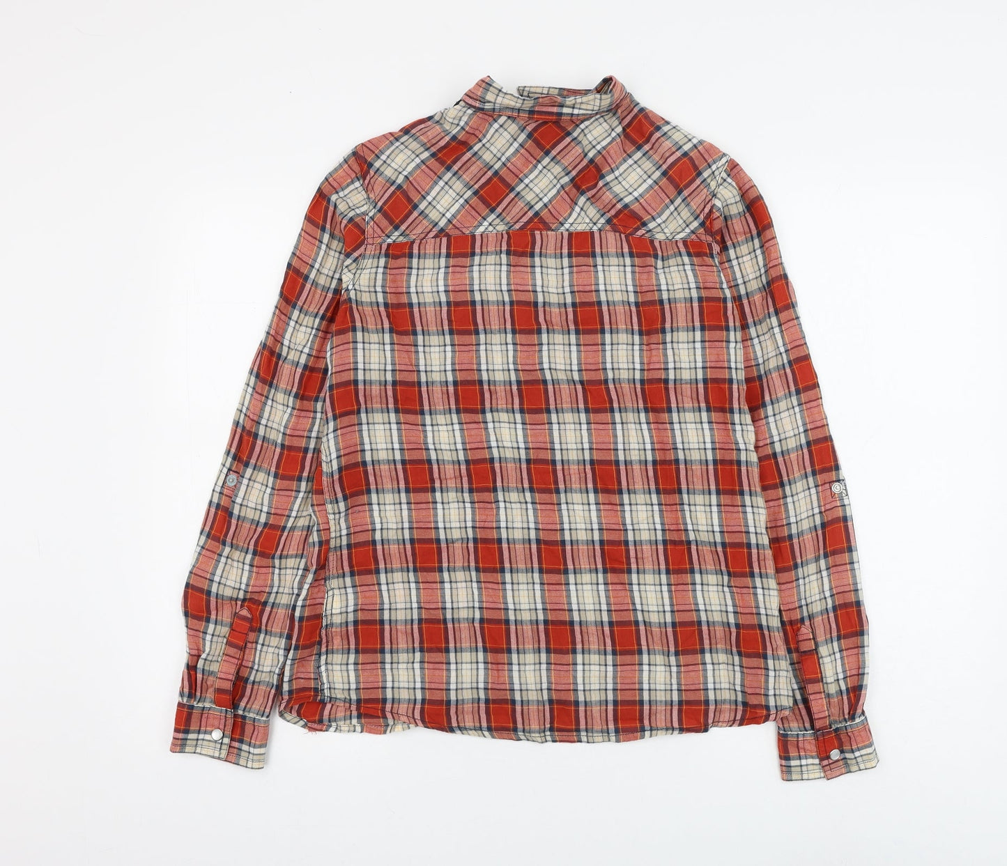 Womens UK Size 10 Marks and Spencer Red Basic Button-Up