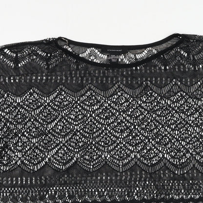 Womens UK Size 6 Atmosphere Black Basic Blouse