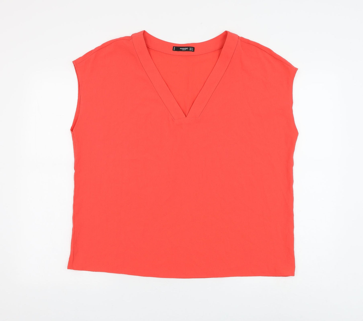 Womens UK Size XL Mango Pink Basic Blouse