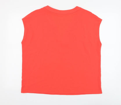 Womens UK Size XL Mango Pink Basic Blouse