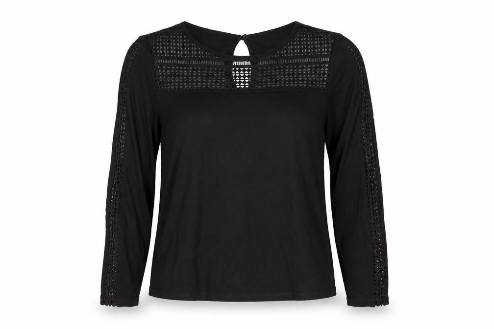 Womens UK Size S H&M Black Basic Blouse