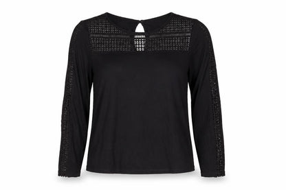 Womens UK Size S H&M Black Basic Blouse