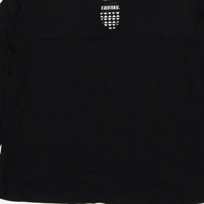 Womens UK Size S H&M Black Basic Blouse