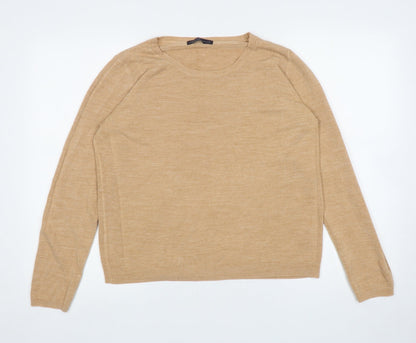 Womens UK Size 16 Marks and Spencer Beige Pullover Jumper