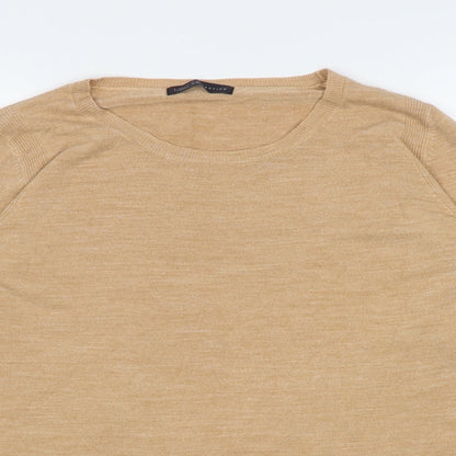 Womens UK Size 16 Marks and Spencer Beige Pullover Jumper