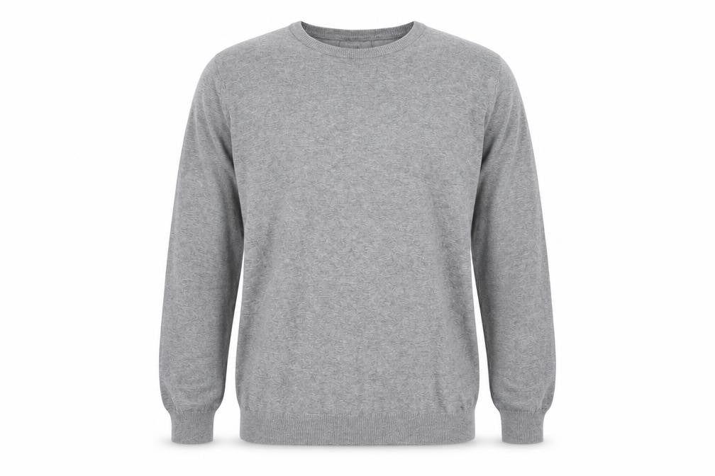 Mens UK Size L Nutmeg Grey Pullover Jumper