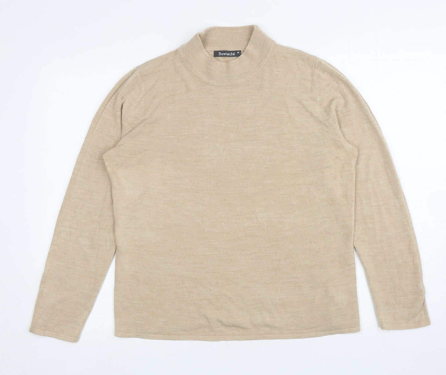 Womens UK Size M Bonmarche Beige Pullover Jumper
