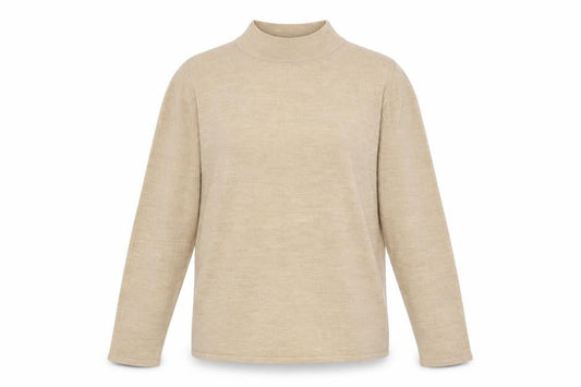 Womens UK Size M Bonmarche Beige Pullover Jumper