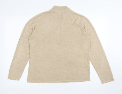 Womens UK Size M Bonmarche Beige Pullover Jumper