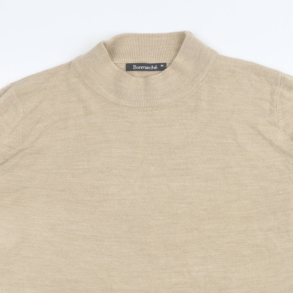Womens UK Size M Bonmarche Beige Pullover Jumper