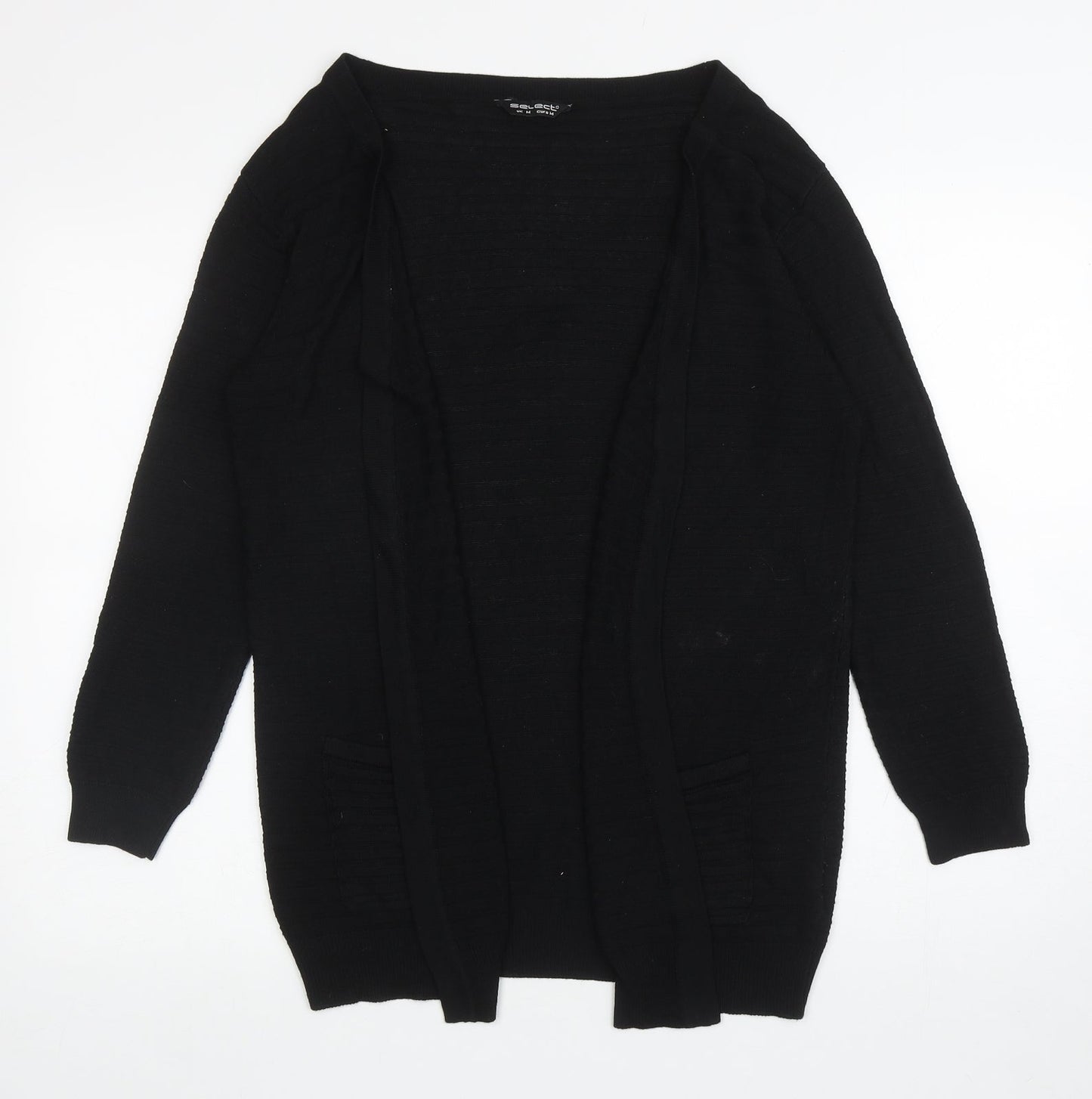 Womens UK Size M Select Black Cardigan Jumper