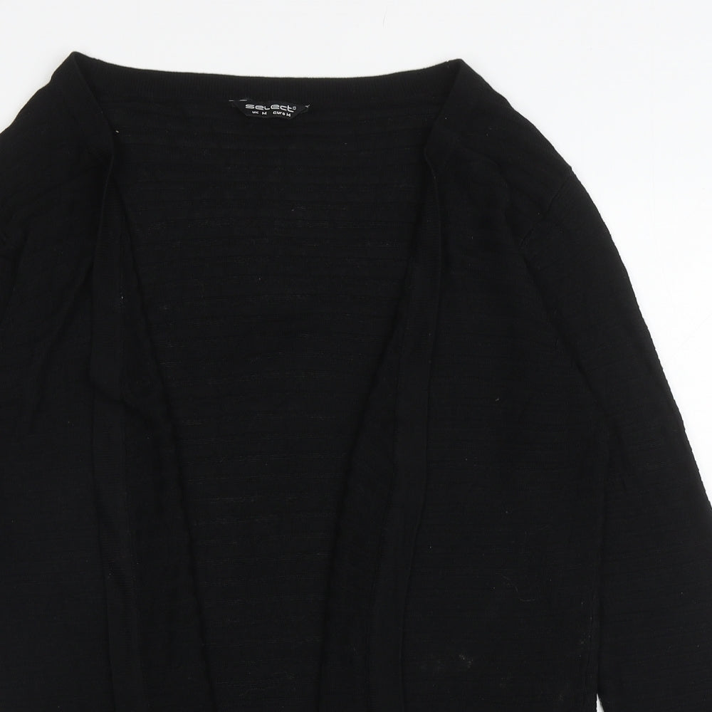 Womens UK Size M Select Black Cardigan Jumper