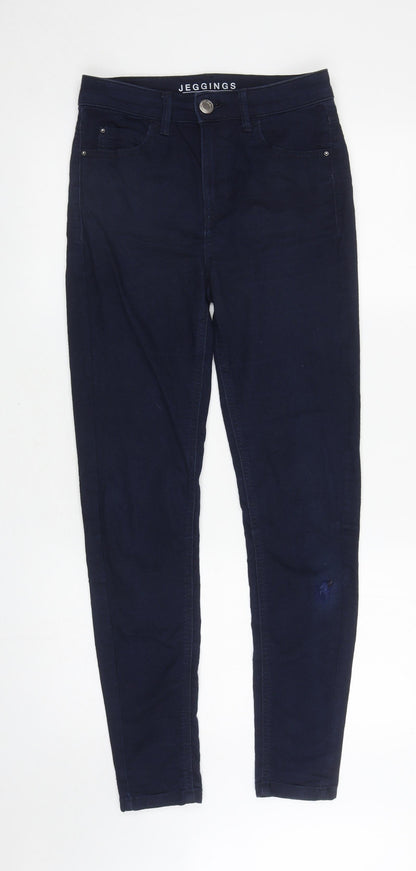 Womens UK Size 8 Marks and Spencer Regular Fit Jegging Blue Jeans