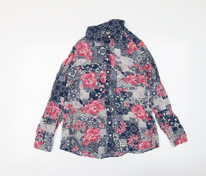 Womens UK Size 8 Monsoon Multicoloured Basic Button-Up
