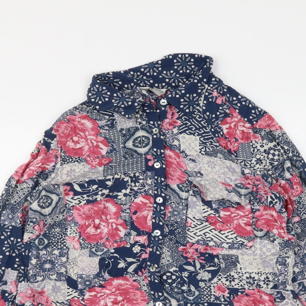 Womens UK Size 8 Monsoon Multicoloured Basic Button-Up