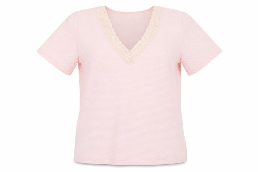 Womens UK Size 14 Berkertex Pink Basic T-Shirt