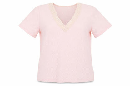 Womens UK Size 14 Berkertex Pink Basic T-Shirt