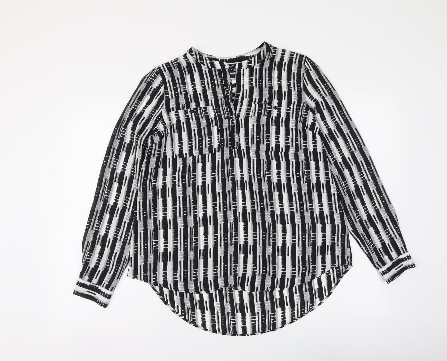 Womens UK Size 6 NEXT Black Basic Button-Up