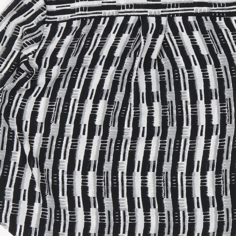 Womens UK Size 6 NEXT Black Basic Button-Up