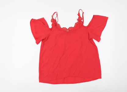 Womens UK Size 12 Oasis Red Camisole Tank
