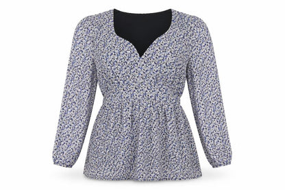 Womens UK Size S H&M Blue Basic Blouse