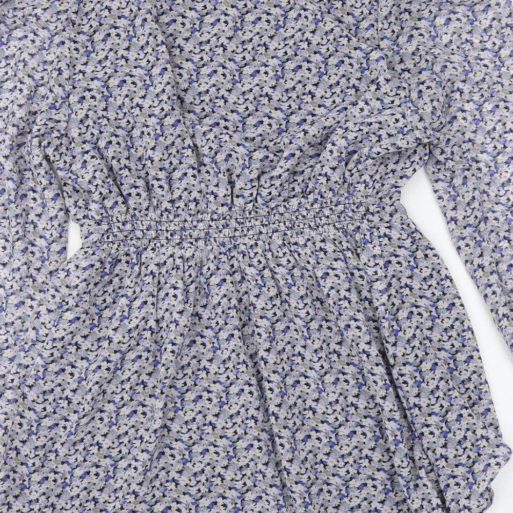 Womens UK Size S H&M Blue Basic Blouse