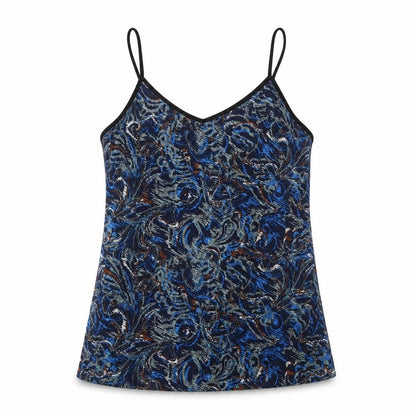 Womens UK Size M VERO MODA Blue Basic Tank