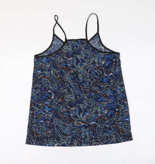Womens UK Size M VERO MODA Blue Basic Tank