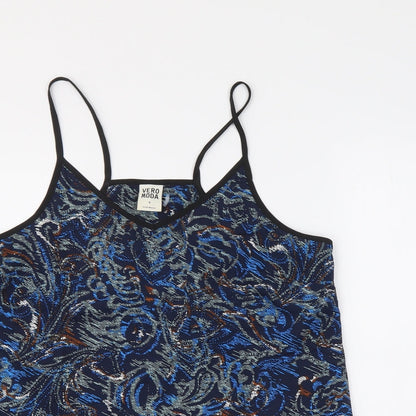 Womens UK Size M VERO MODA Blue Basic Tank