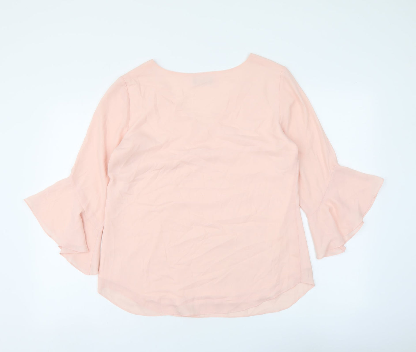 Womens UK Size 10 Wallis Pink Basic Blouse