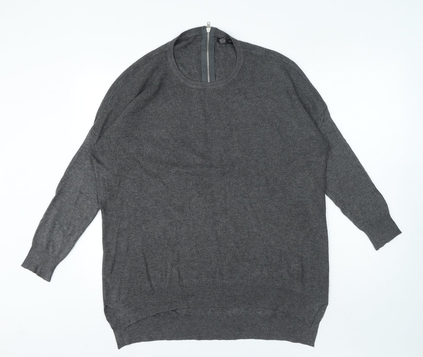 Womens UK Size L Select Grey Pullover Jumper