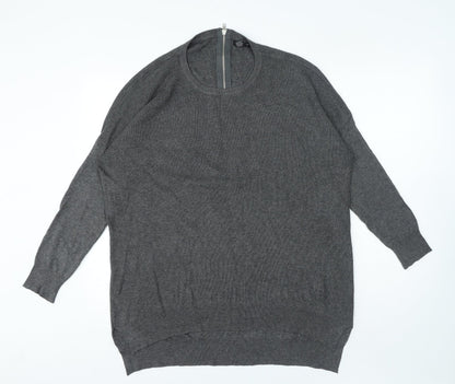 Womens UK Size L Select Grey Pullover Jumper