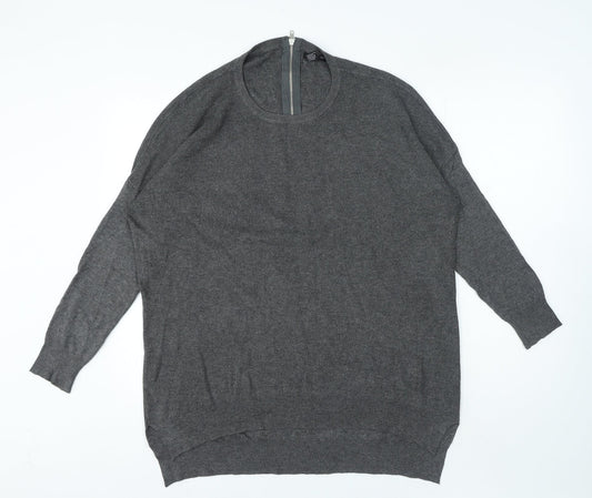Womens UK Size L Select Grey Pullover Jumper