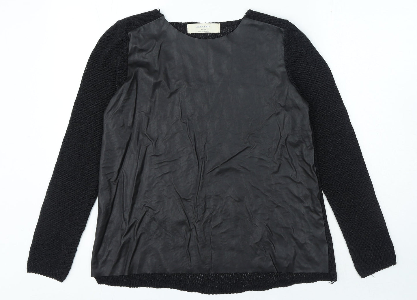 Womens UK Size M Zara Black Pullover Jumper