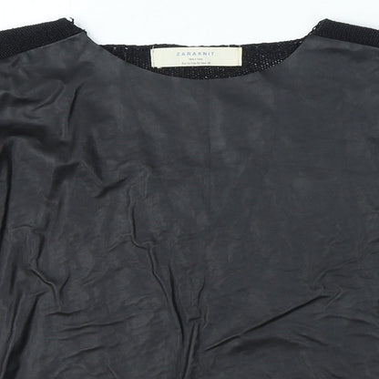 Womens UK Size M Zara Black Pullover Jumper