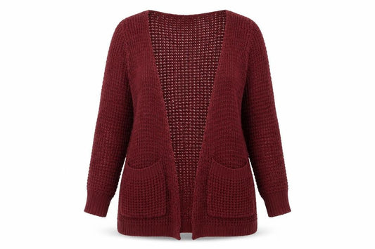 Womens UK Size 12 MANDI Red Cardigan Jumper
