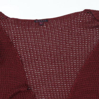 Womens UK Size 12 MANDI Red Cardigan Jumper
