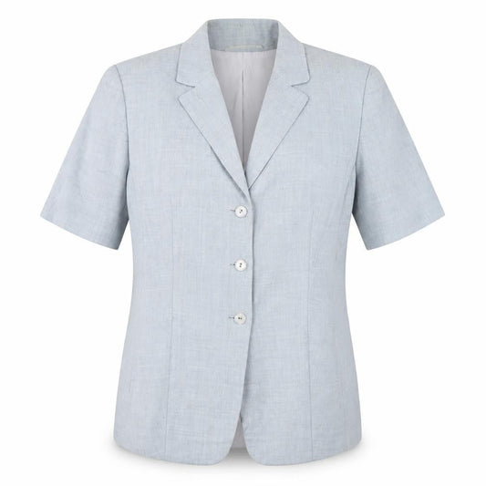 Eugen Klein Womens Grey Polyester Basic Button-Up Size 14 Collared