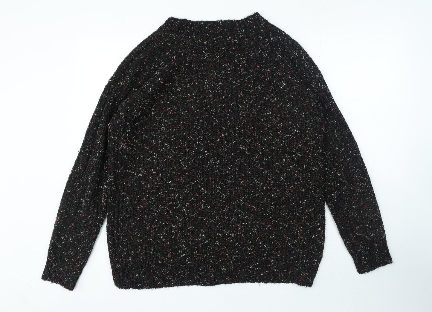 Womens UK Size L Papaya Multicoloured Pullover Jumper