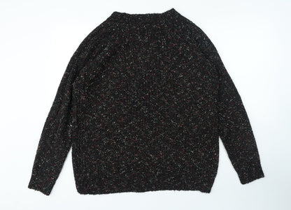 Womens UK Size L Papaya Multicoloured Pullover Jumper