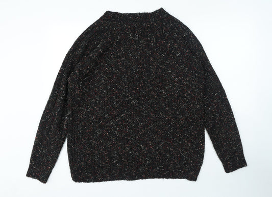 Womens UK Size L Papaya Multicoloured Pullover Jumper