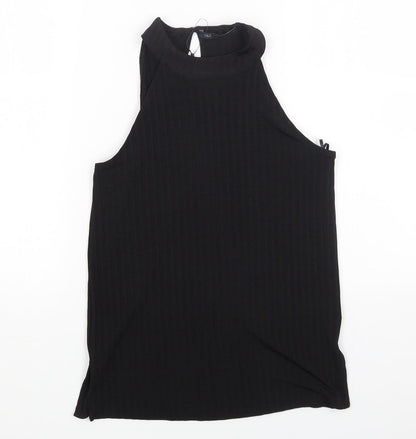 Womens UK Size 6 Marks and Spencer Black Basic T-Shirt
