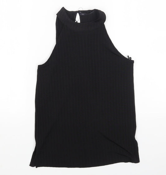Womens UK Size 6 Marks and Spencer Black Basic T-Shirt