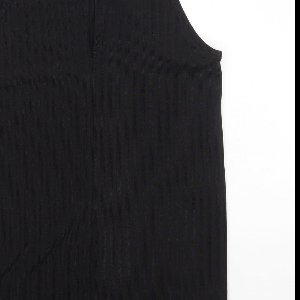 Womens UK Size 6 Marks and Spencer Black Basic T-Shirt