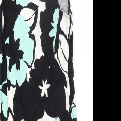 Damsel in a Dress Womens Multicoloured Floral Cotton A-Line Size 8 Round Neck Zip